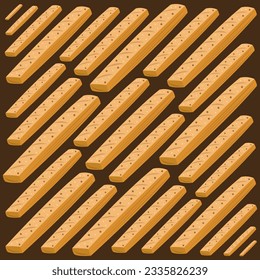 Cheese sticks flat vector illustration. Cute tasty baked snack cheese sticks cartoon vector illustration for graphic design and decorative element