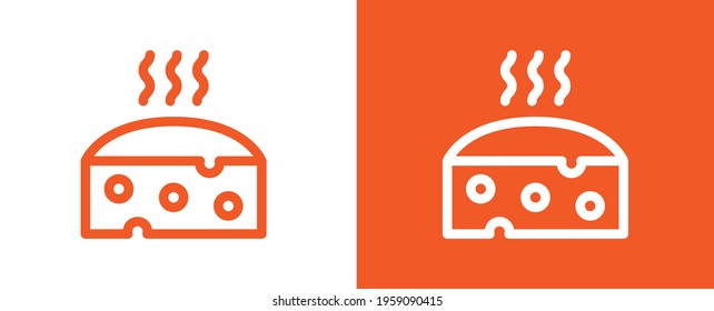 Cheese with strong smell vector.