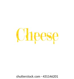 cheese , cheese style ,Vector calligraphy and design element