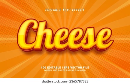 cheese text effect graphic style