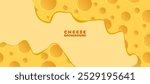 cheese texture seamless pattern vector graphic illustration background with holes yellow flat design cartoon element design