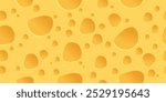 cheese texture seamless pattern vector graphic illustration background with holes yellow flat design cartoon element design