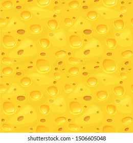 Cheese texture. Vector seamless pattern with textured Cheese