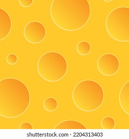 Cheese texture vector seamless pattern. Best for kitchen textile, wallpapers, home decoration, wrapping paper, package and web design.