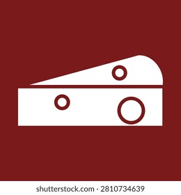 Cheese trendy vector illustration in flat style superb background.eps