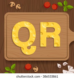 Cheese Typeset : Vector Illustration