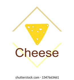 Cheese vector, appetizing cheese background, dairy product.