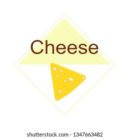 Cheese vector, appetizing cheese background, dairy product.