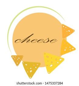 Cheese vector, appetizing cheese background, dairy product.