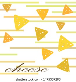 Cheese vector, appetizing cheese background, dairy product.