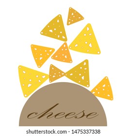 Cheese vector, appetizing cheese background, dairy product.