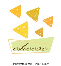 Cheese vector, appetizing cheese background, dairy product.