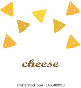 Cheese vector, appetizing cheese background, dairy product.