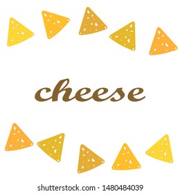 Cheese vector, appetizing cheese background, dairy product.