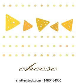 Cheese vector, appetizing cheese background, dairy product.