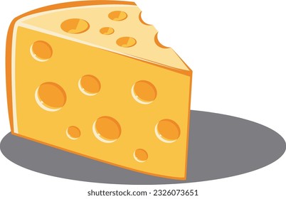 cheese in vector art style