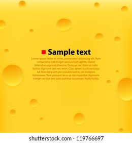 Cheese vector background