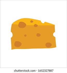 Cheese vector design, cheese art illustration, logo and icon of cheese