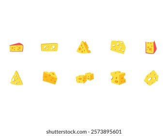 Cheese Vector Design Element Set