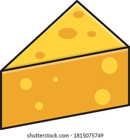 icono de color plano vector de queso 