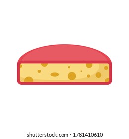 cheese vector flat design icon