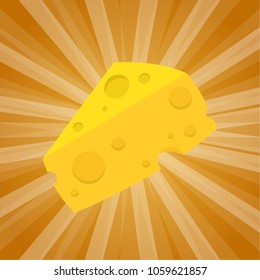 Cheese vector. free space for text. wallpaper. background.