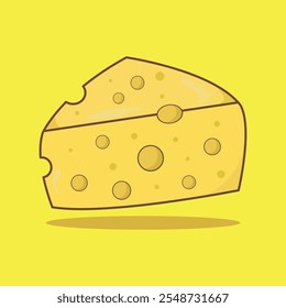Cheese vector graphic design icon