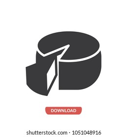 Cheese vector icon