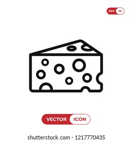Cheese vector icon