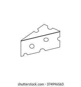 cheese  - vector icon