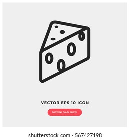 Cheese vector icon