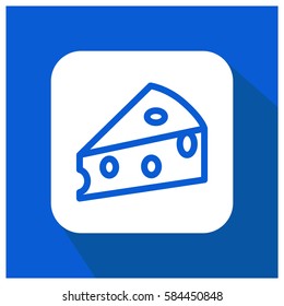 Cheese vector icon
