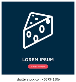 Cheese vector icon