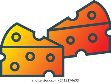 Cheese vector icon. Can be used for printing, mobile and web applications.