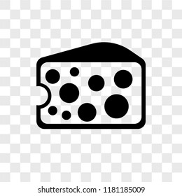 Cheese vector icon isolated on transparent background, Cheese logo concept