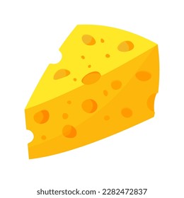 Queso. Icono del vector aislado en fondo blanco.