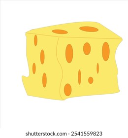 Cheese vector icon set for food designs.