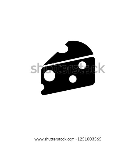 cheese vector icon. cheese sign on white background. cheese icon for web and app