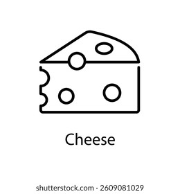 Cheese vector icon stock illustration