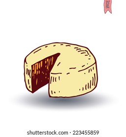 Cheese, Vector illustration.
