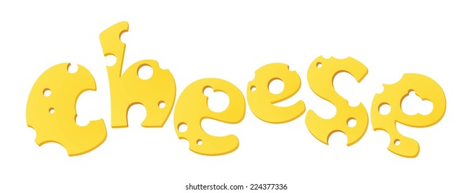 Cheese. Vector illustration. 