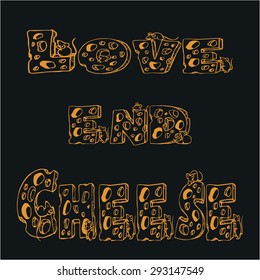 Cheese, Vector illustration