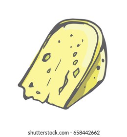 Cheese vector. Illustration. Cartoon style