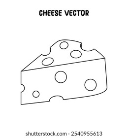 Icono gráfico de Ilustración vectorial de queso