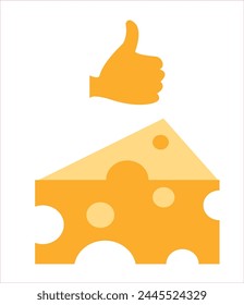 Cheese vector illustration. Healthy food vector