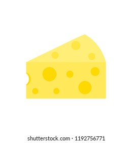 Cheese vector illustration isolated on white background.