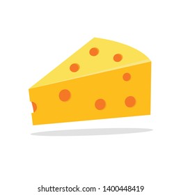 Cheese vector illustration isolated on white background. Cheese icon 