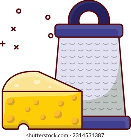 cheese  Vector illustration on a transparent background. Premium quality symmbols. Vector line flat icons for concept and graphic design.
