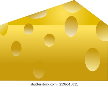 cheese vector illustration. suitable for menu images, display images, product photos, food labels and others.