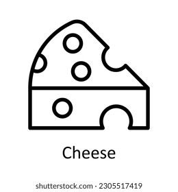 Cheese vector    outline Icon Design illustration. Agriculture  Symbol on White background EPS 10 File